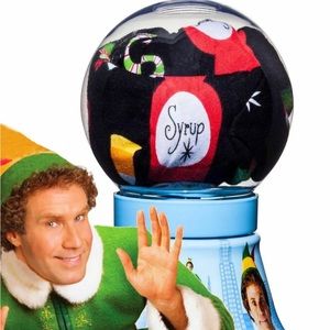 Briefly Stated Mens Cotton Buddy the ELF Christmas Boxers Snow Globe Bank Medium